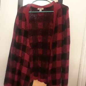 Plaid cardigan